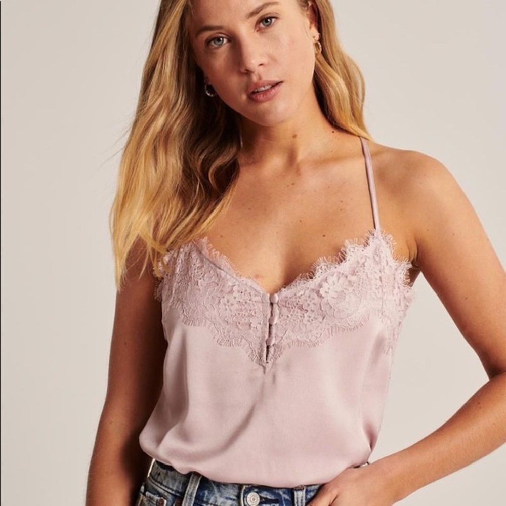 NWT Abercrombie Satin Lace Bodysuit
